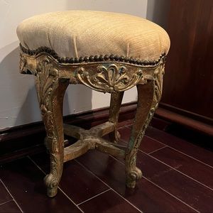 Antique wood stool